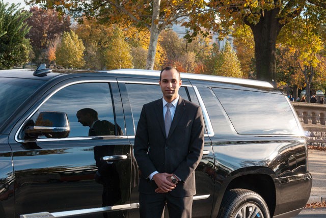 Cadillac Escalade ESV Exterior with Driver Image Cadillac Escalade ESV Exterior with Driver Image