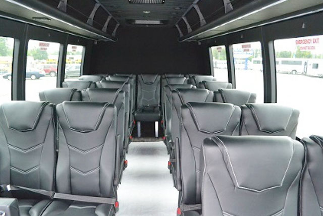 Mercedes Benz Sprinter Shuttle Interior Facing Back Seat Image